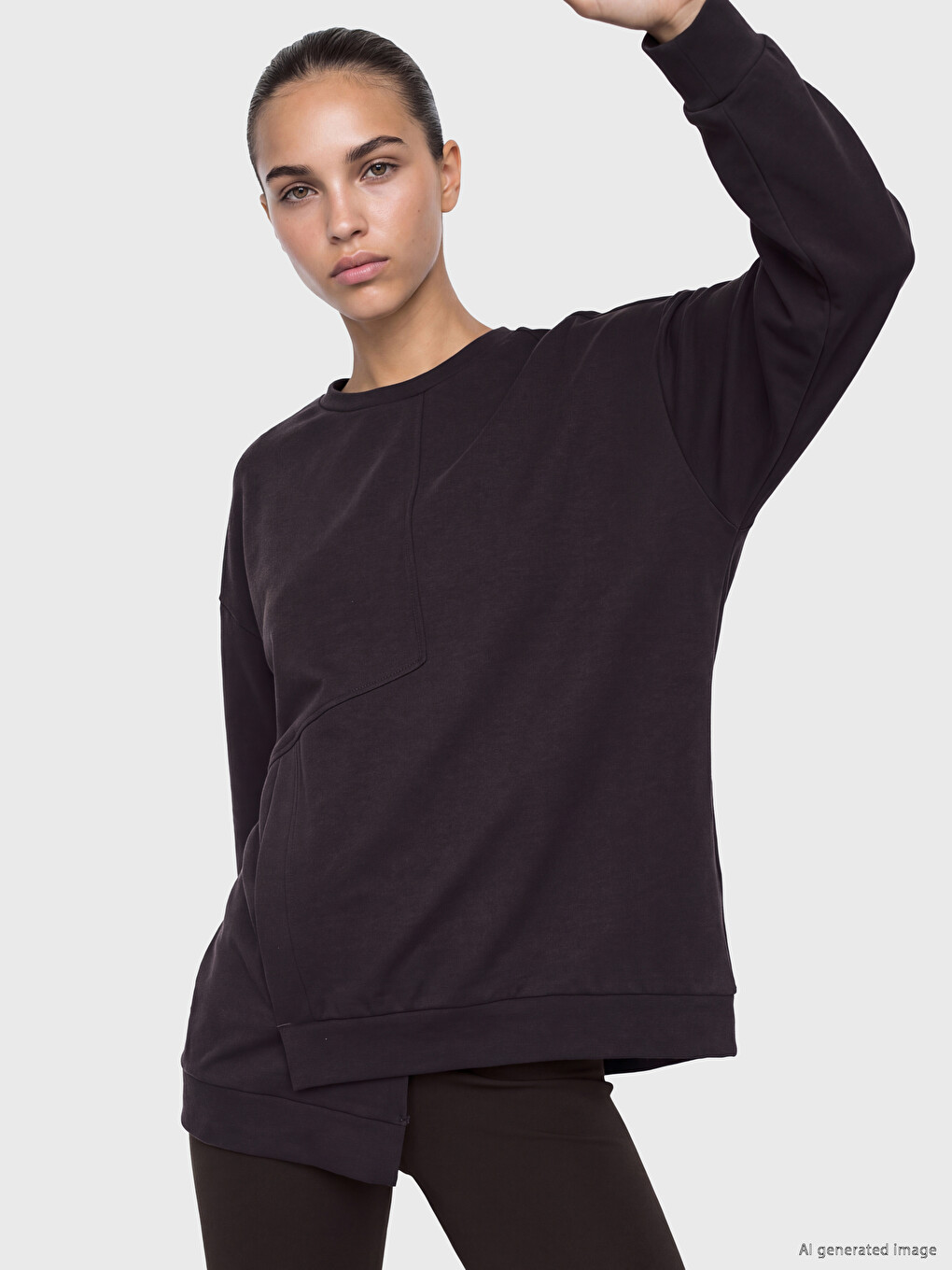 Soft Touch Oversize Women's Sweatshirt-1