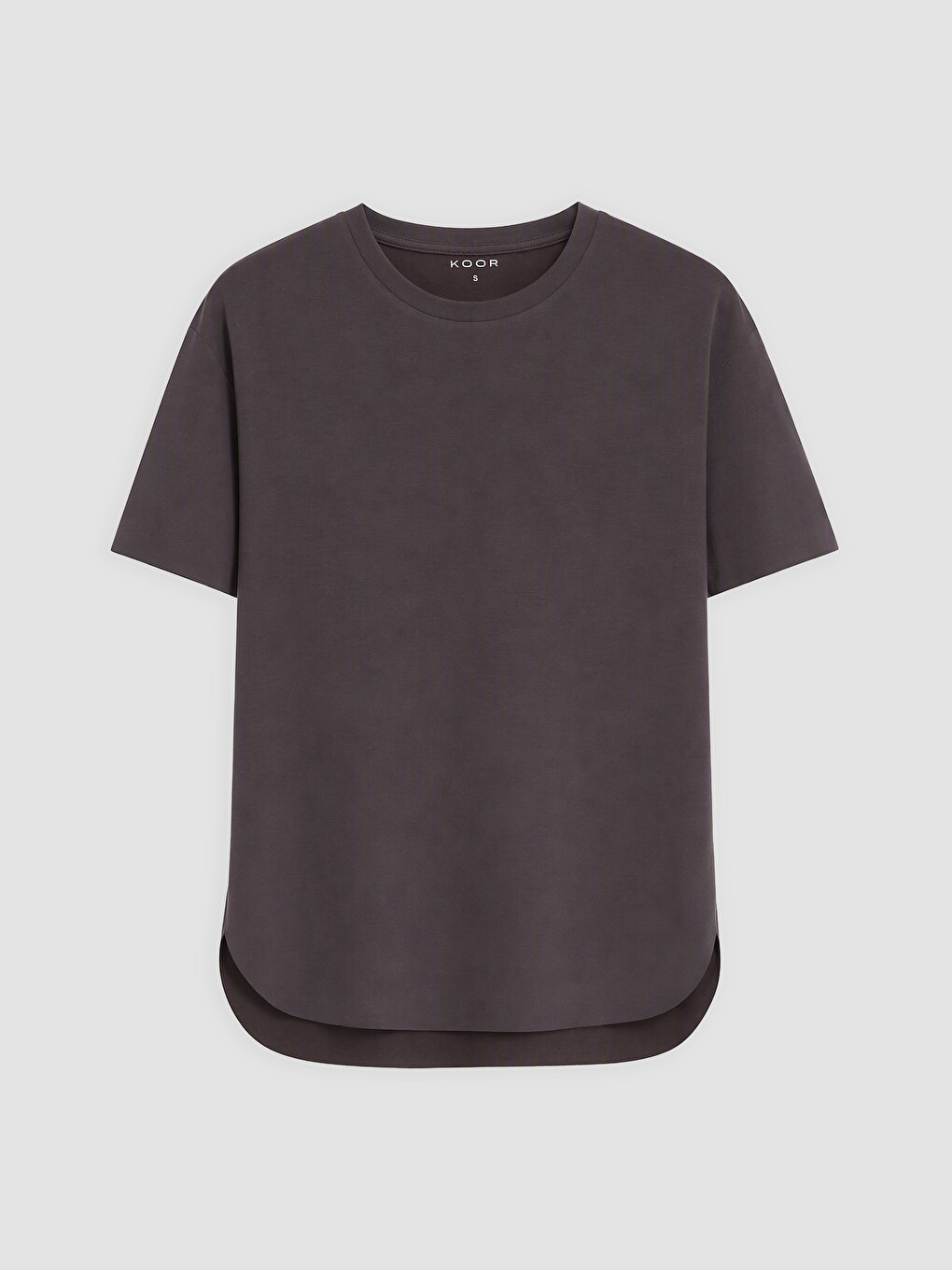 Mürdüm Oversize Modal Karışımlı Kadın Spor Tişört