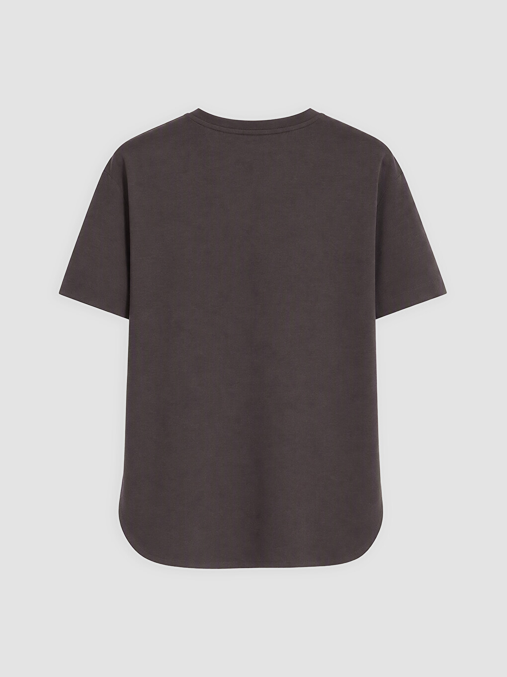 Mürdüm Oversize Modal Karışımlı Kadın Spor Tişört-1