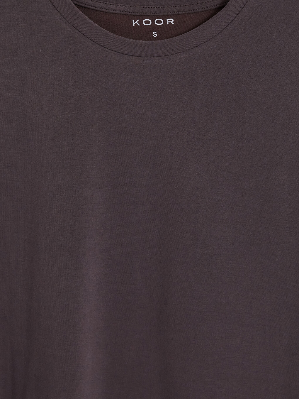 Mürdüm Oversize Modal Karışımlı Kadın Spor Tişört-2