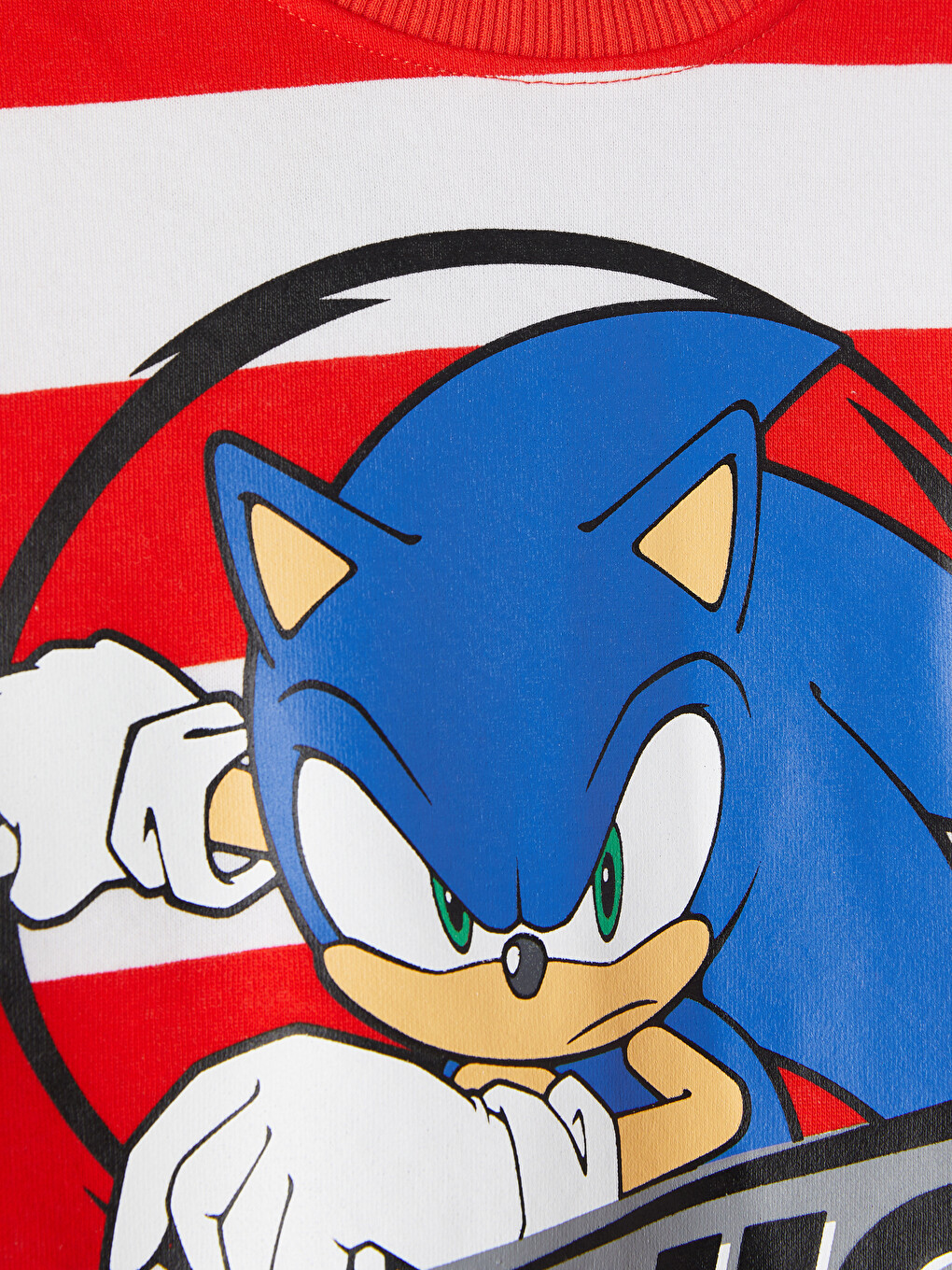Kırmızı Sonic Baskılı Erkek Çocuk Sweatshirt-2