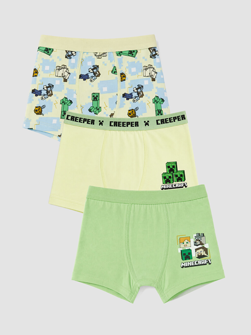 Bokserë Minecraft Të Stampuar 3-pack Për Djem-5