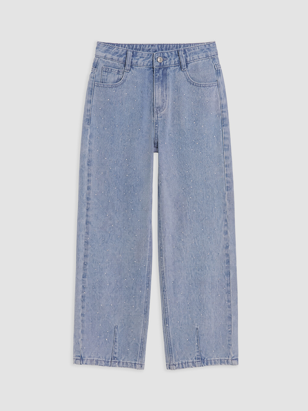 Barrel Fit Rhinestone Girls' Jean