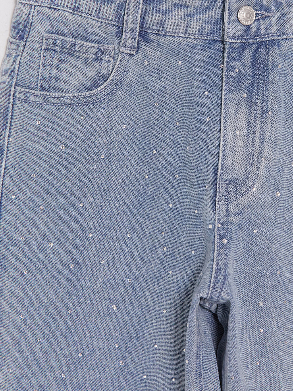 Barrel Fit Rhinestone Girls' Jean-2
