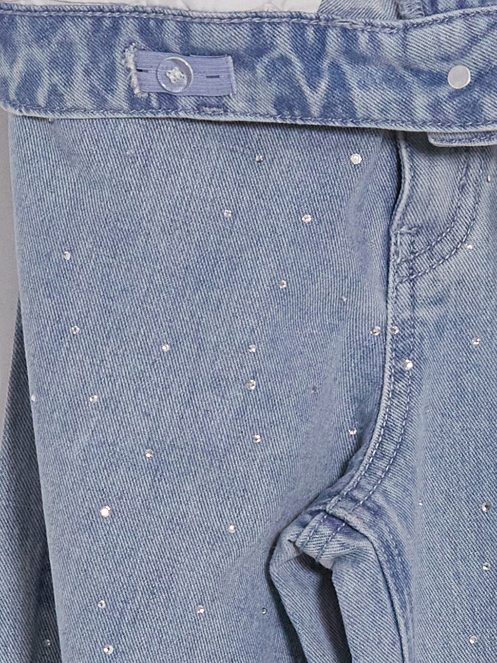 Barrel Fit Rhinestone Girls' Jean-3