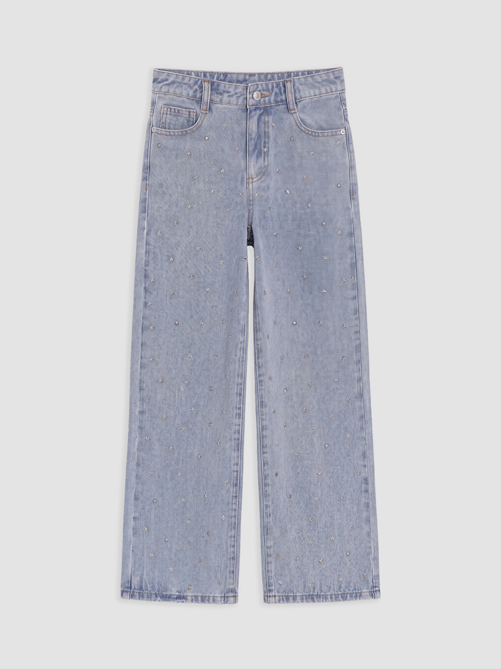 Дънки Regular Fit Stoned За Момичета