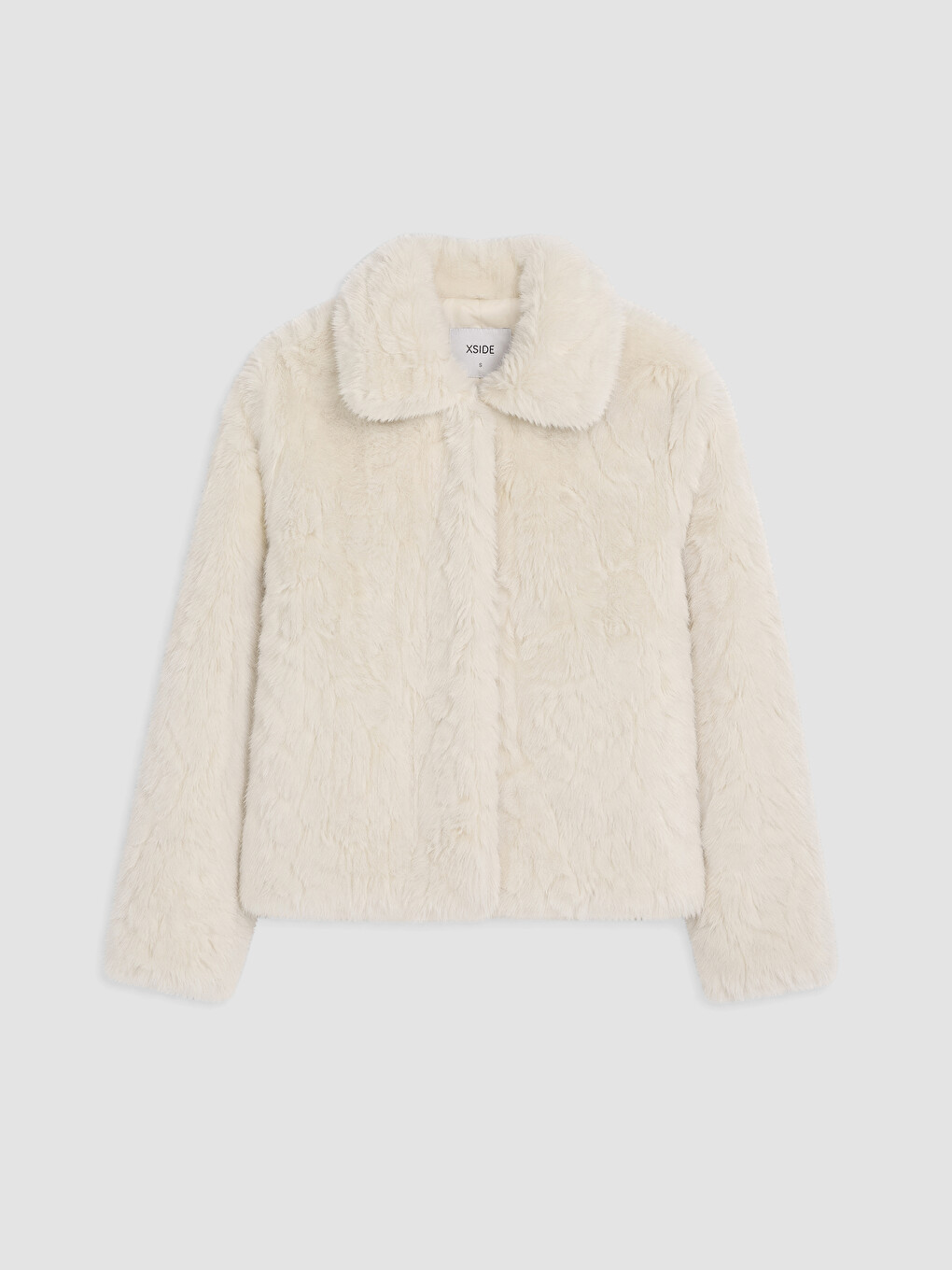 Shirt Collar Women's Plush Coat-5