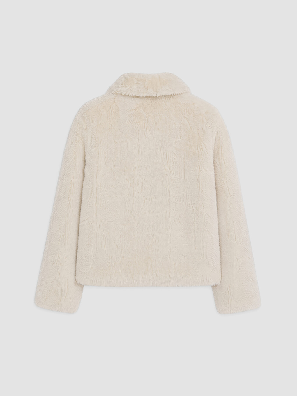 Shirt Collar Women's Plush Coat-9