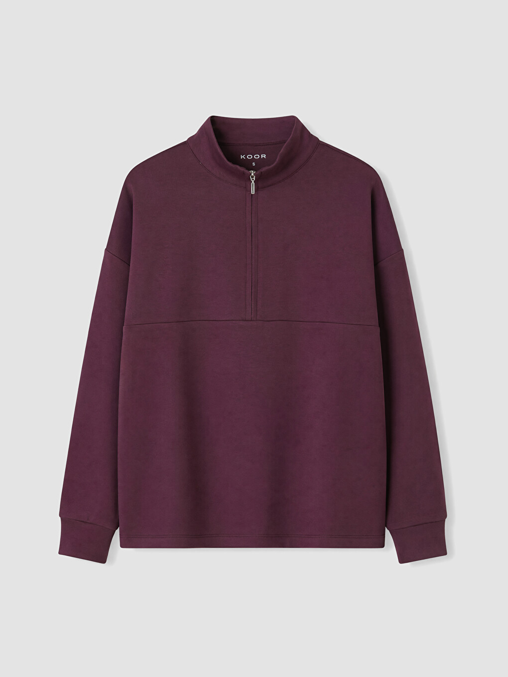Bordo Soft Touch Oversize Kadın Sweatshirt-4