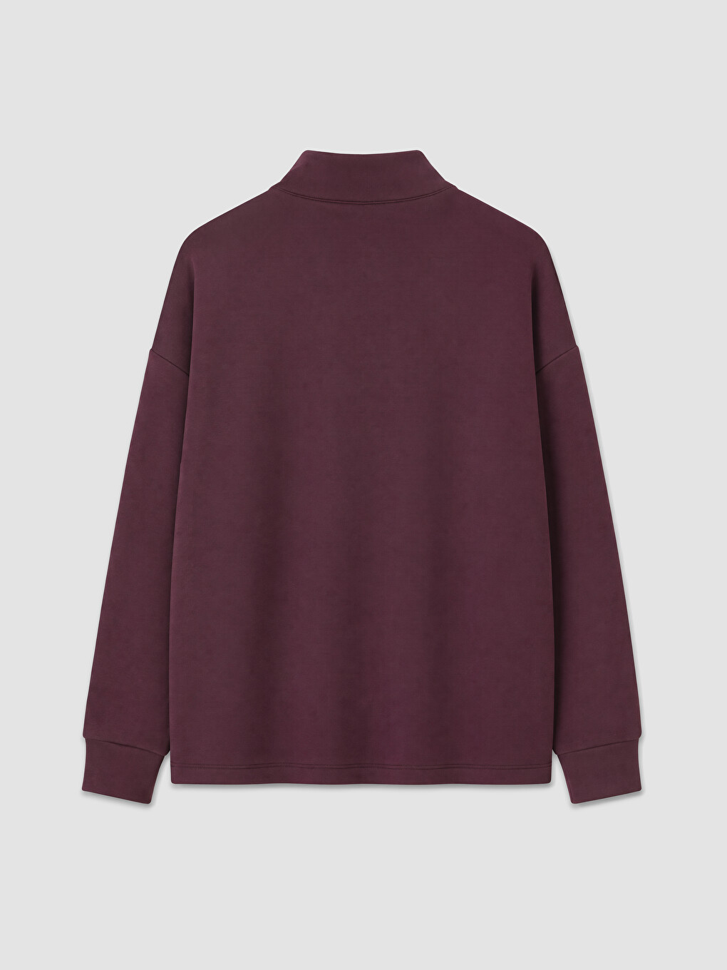 Bordo Soft Touch Oversize Kadın Sweatshirt-5