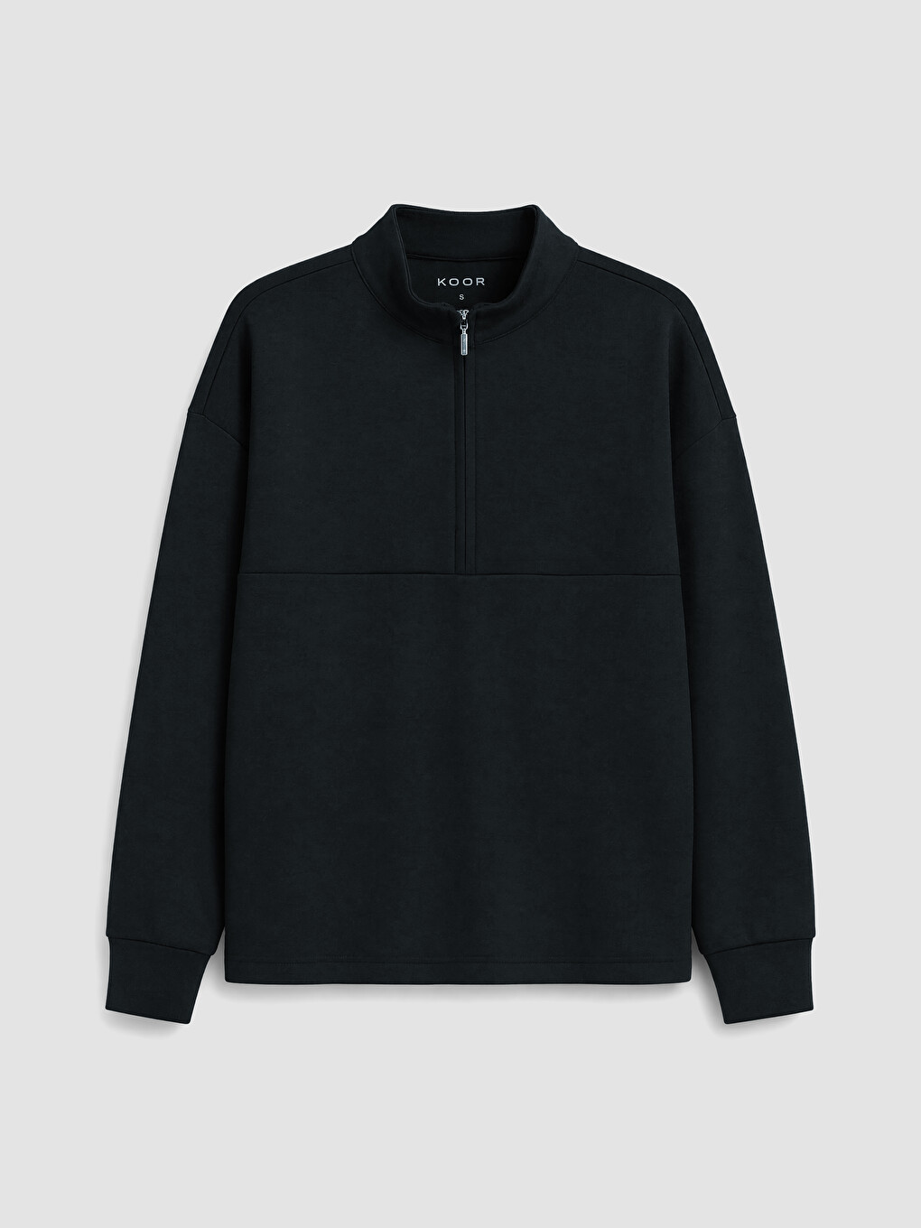 Siyah Soft Touch Oversize Kadın Sweatshirt-4