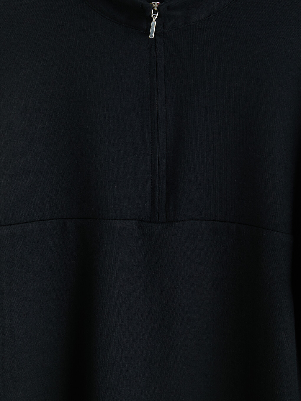 Siyah Soft Touch Oversize Kadın Sweatshirt-5