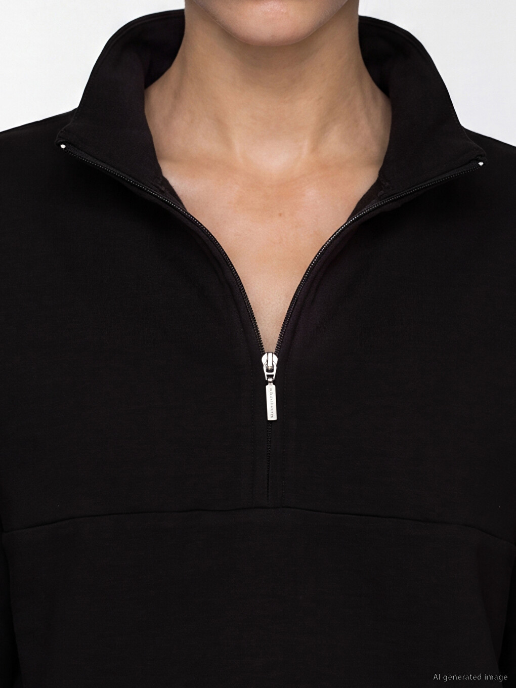 Kahverengi Soft Touch Oversize Kadın Sweatshirt-2