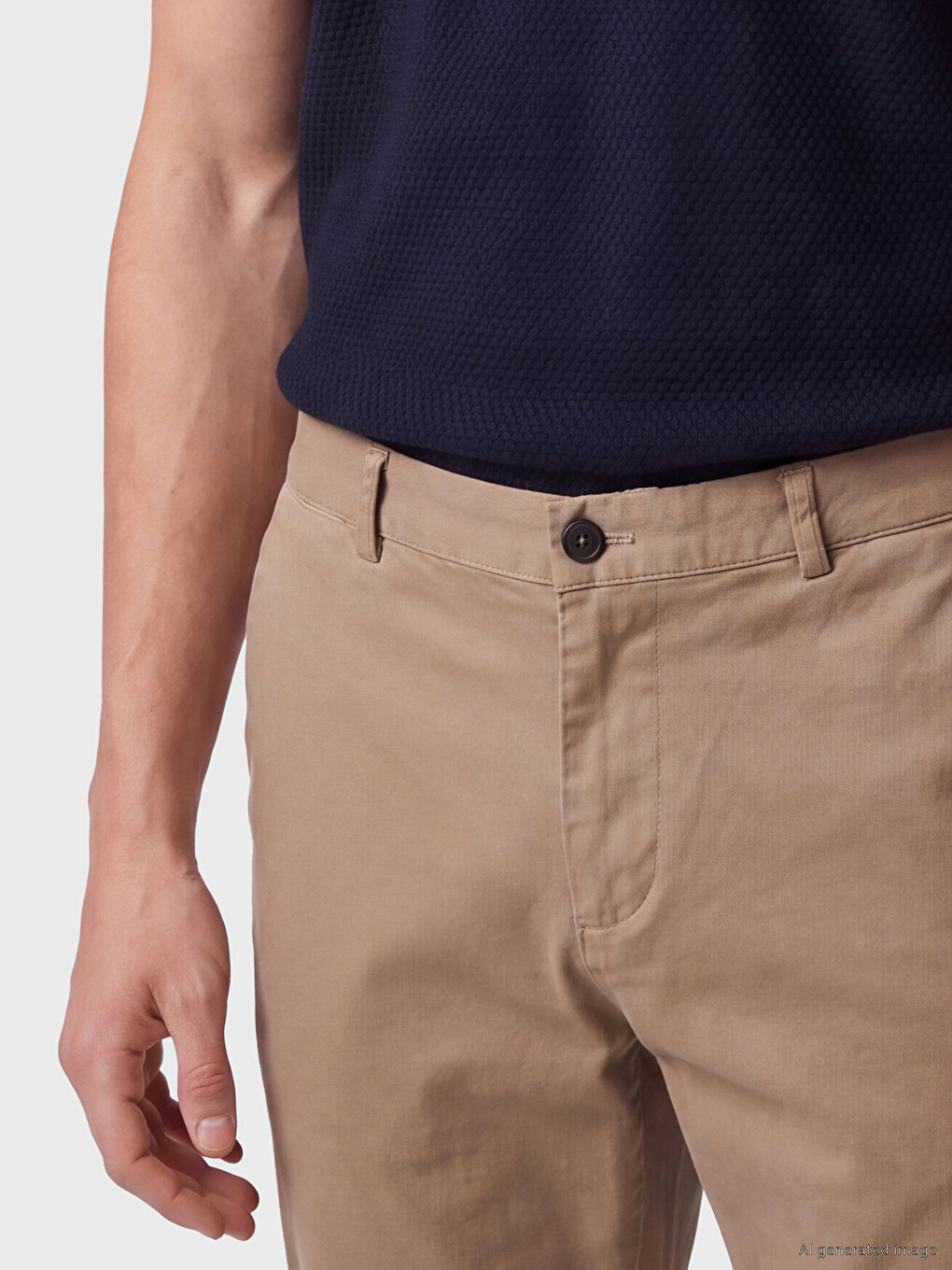 Regular Fit Gabardine Men's Trousers-2