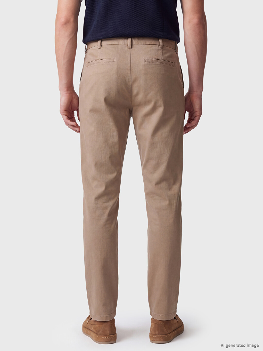 Regular Fit Gabardine Men's Trousers-3
