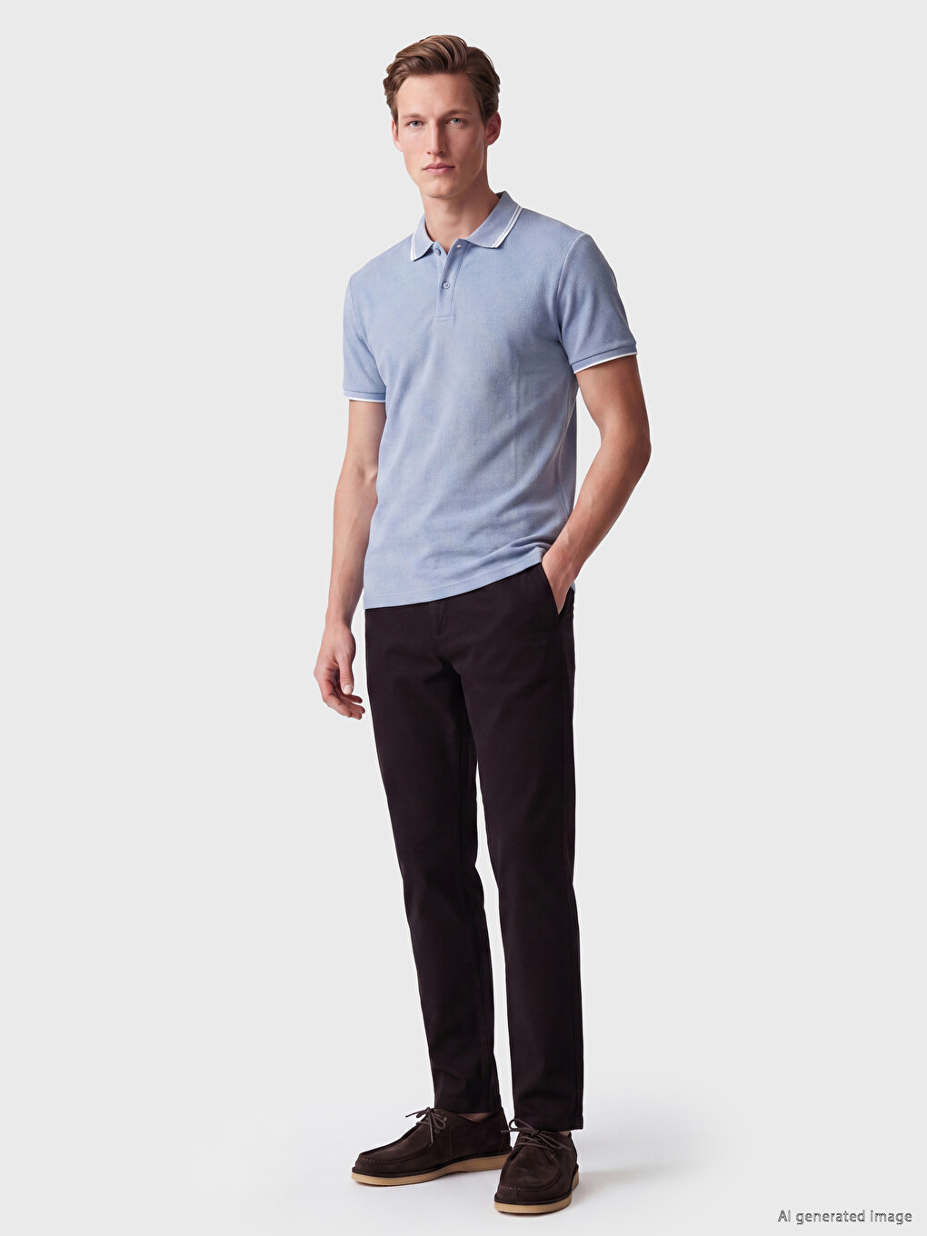 Regular Fit Gabardine Men's Trousers