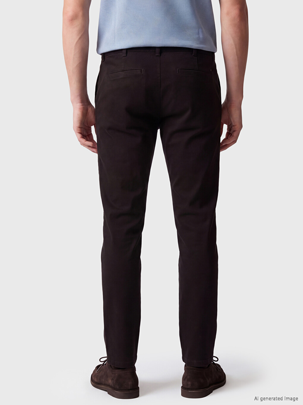 Regular Fit Gabardine Men's Trousers-3