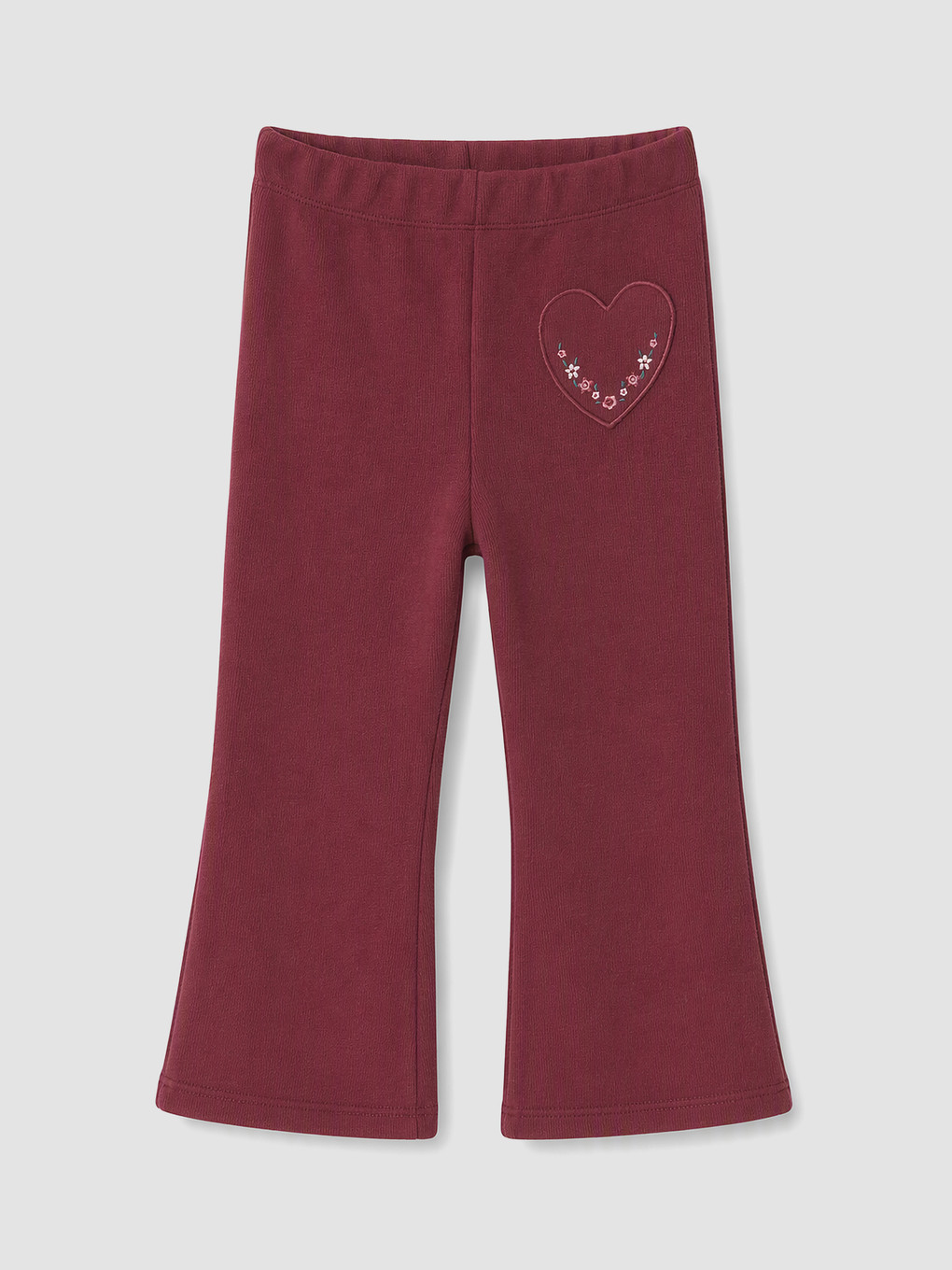 Embroidered Girls' Flare Leggings