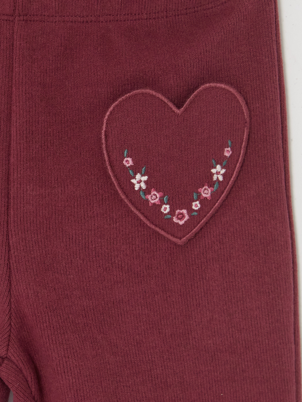 Embroidered Girls' Flare Leggings-1