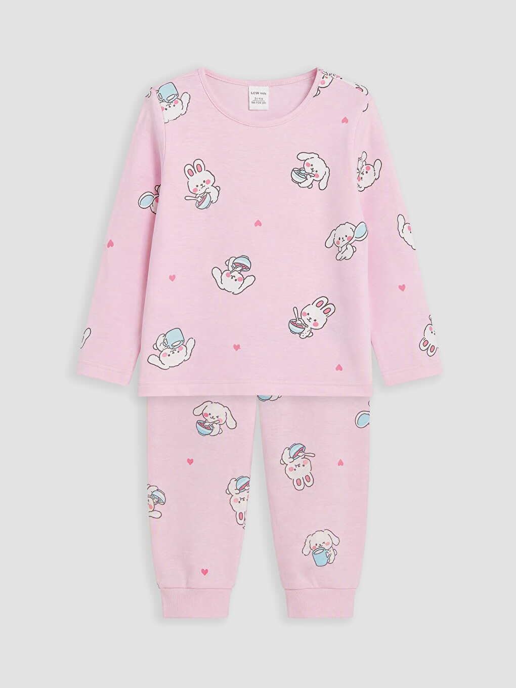 Printed Girls' Pyjamas Set