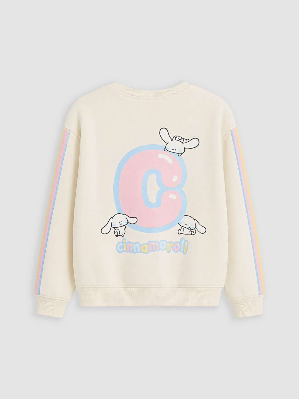 Ekru Cinnamoroll Baskılı Kız Çocuk Eşofman Takım-3