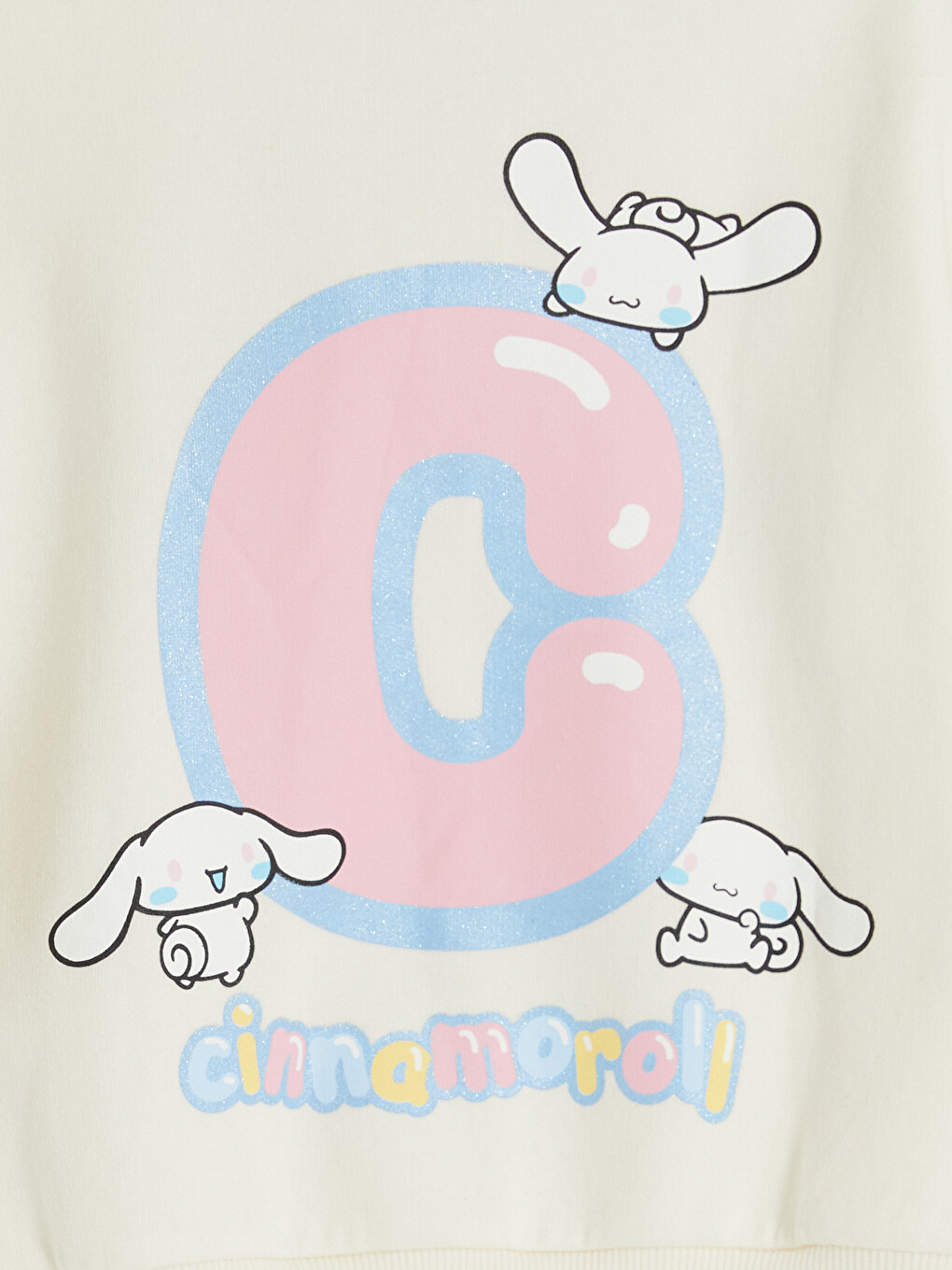 Ekru Cinnamoroll Baskılı Kız Çocuk Eşofman Takım-4