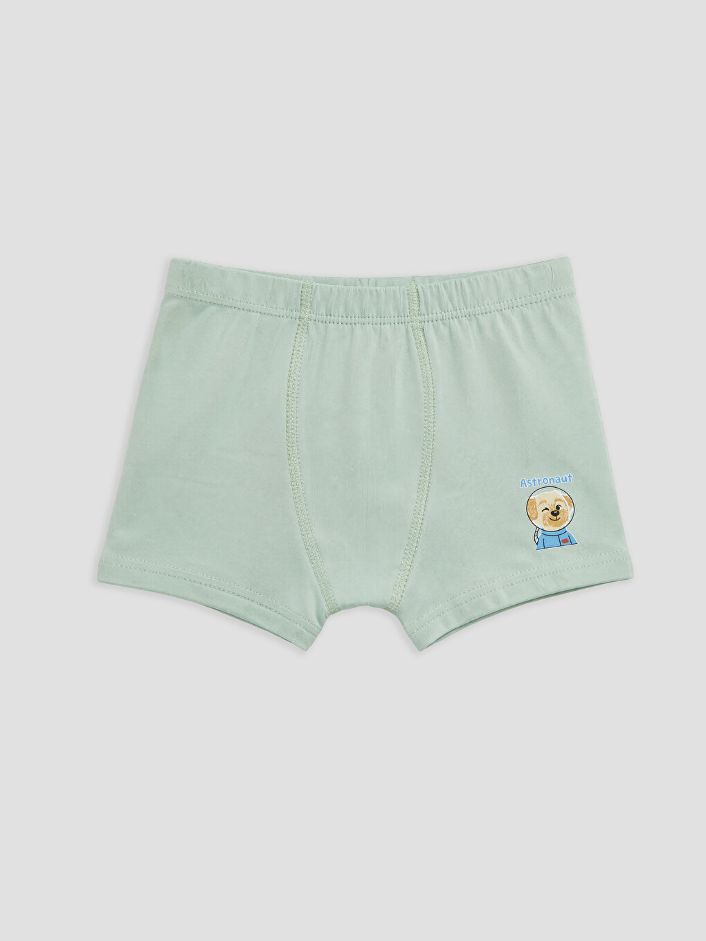 Ekru Baskılı Erkek Çocuk 5'li Boxer-3