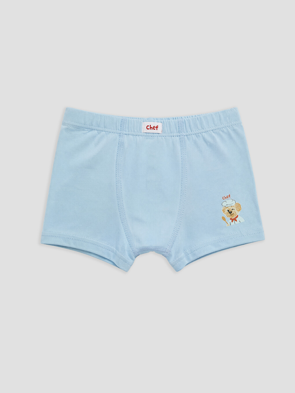 Ekru Baskılı Erkek Çocuk 5'li Boxer-4