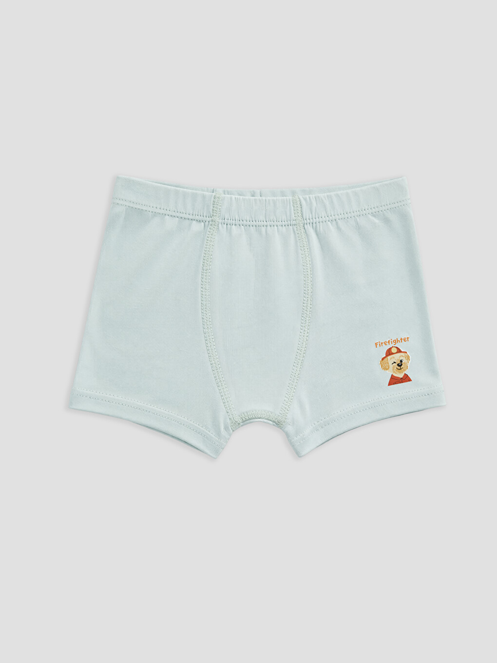 Ekru Baskılı Erkek Çocuk 5'li Boxer-5