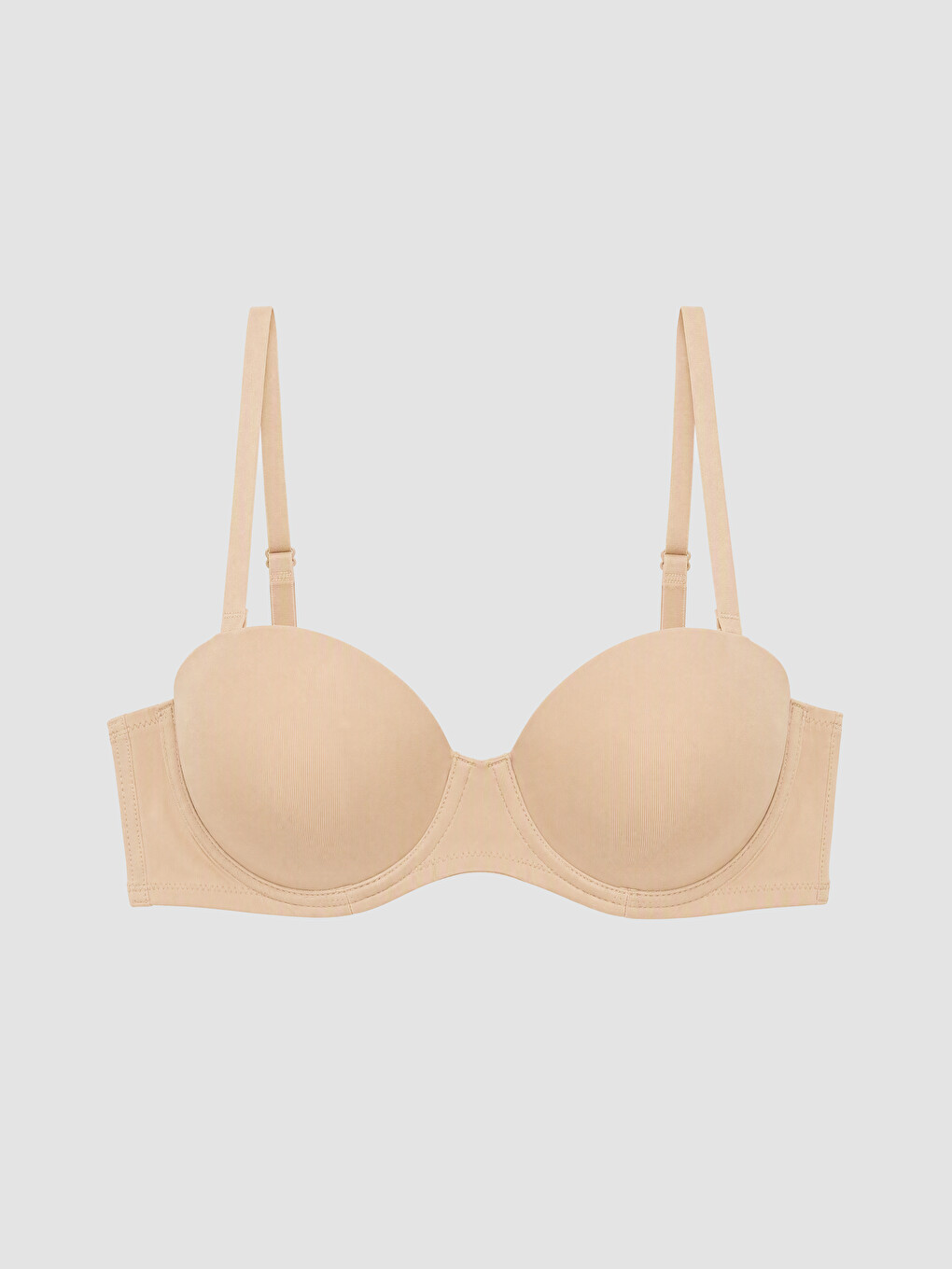 Woman Pink Strapless Bra