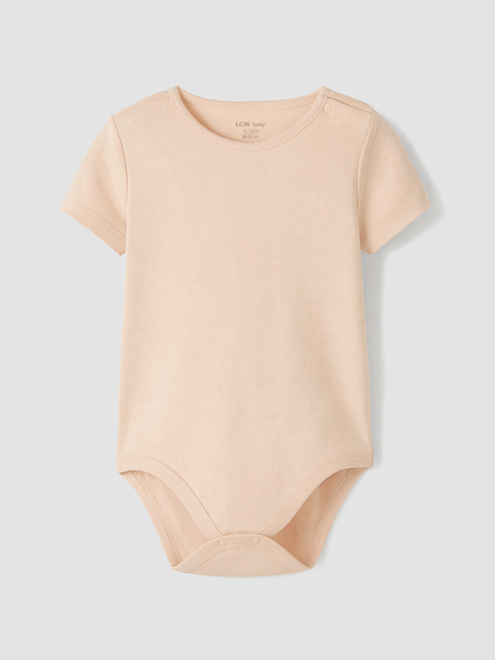 Pembe Bisiklet Yaka Kız Bebek Çıtçıtlı Body