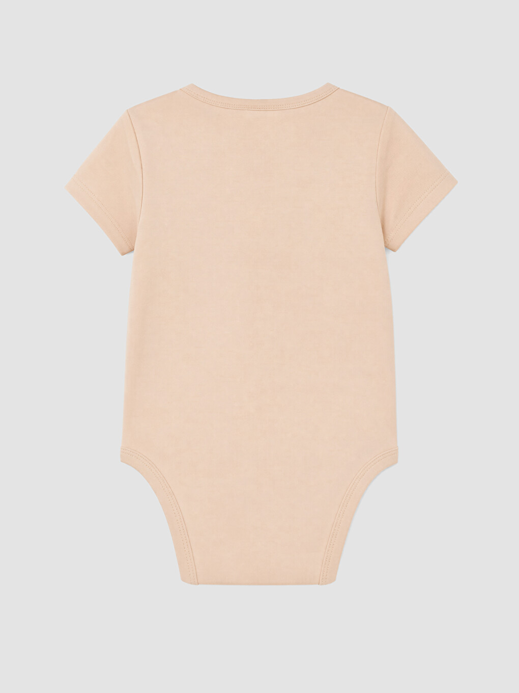 Pembe Bisiklet Yaka Kız Bebek Çıtçıtlı Body-1