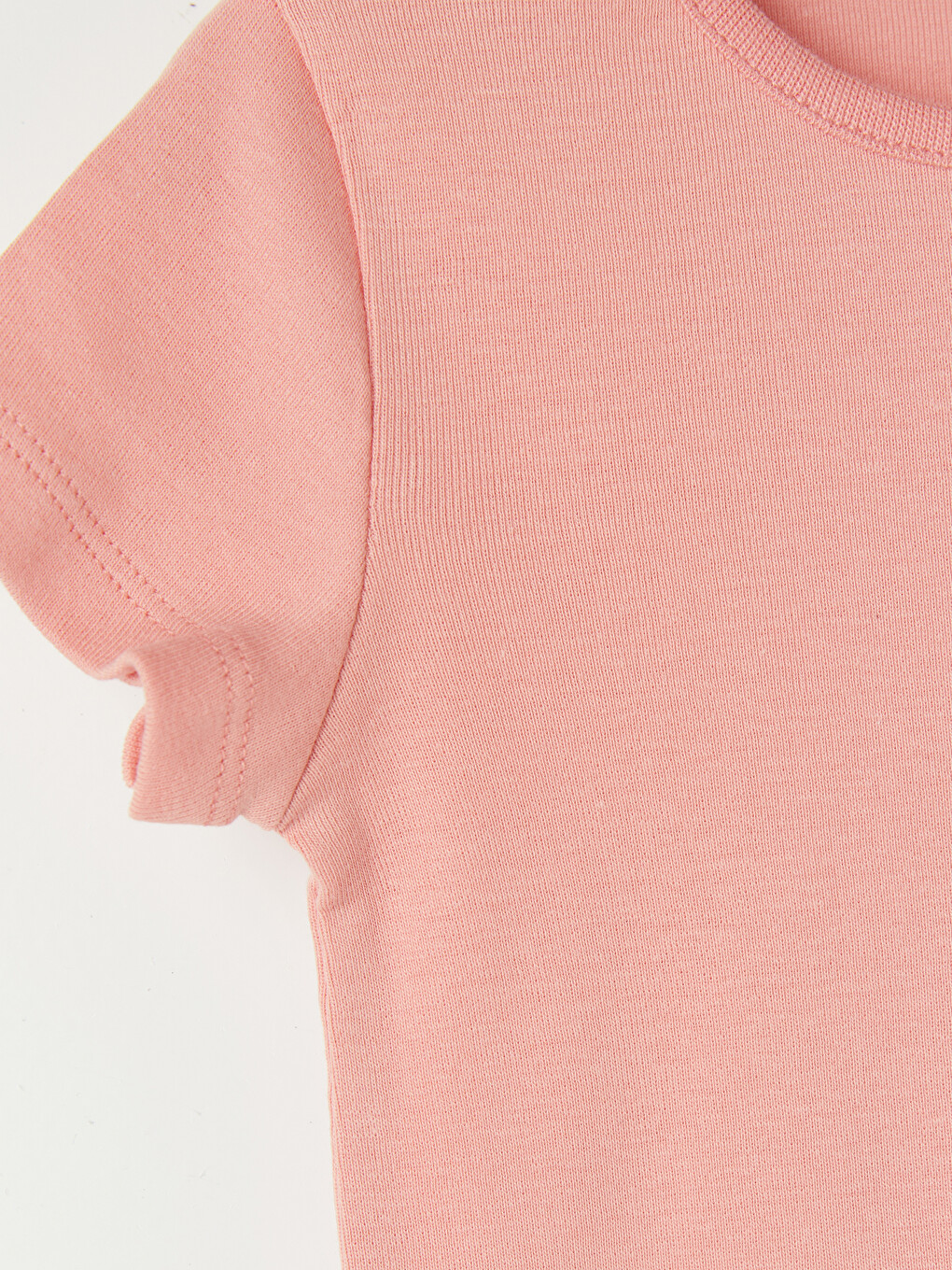 Pembe Bisiklet Yaka Kız Bebek Çıtçıtlı Body-2