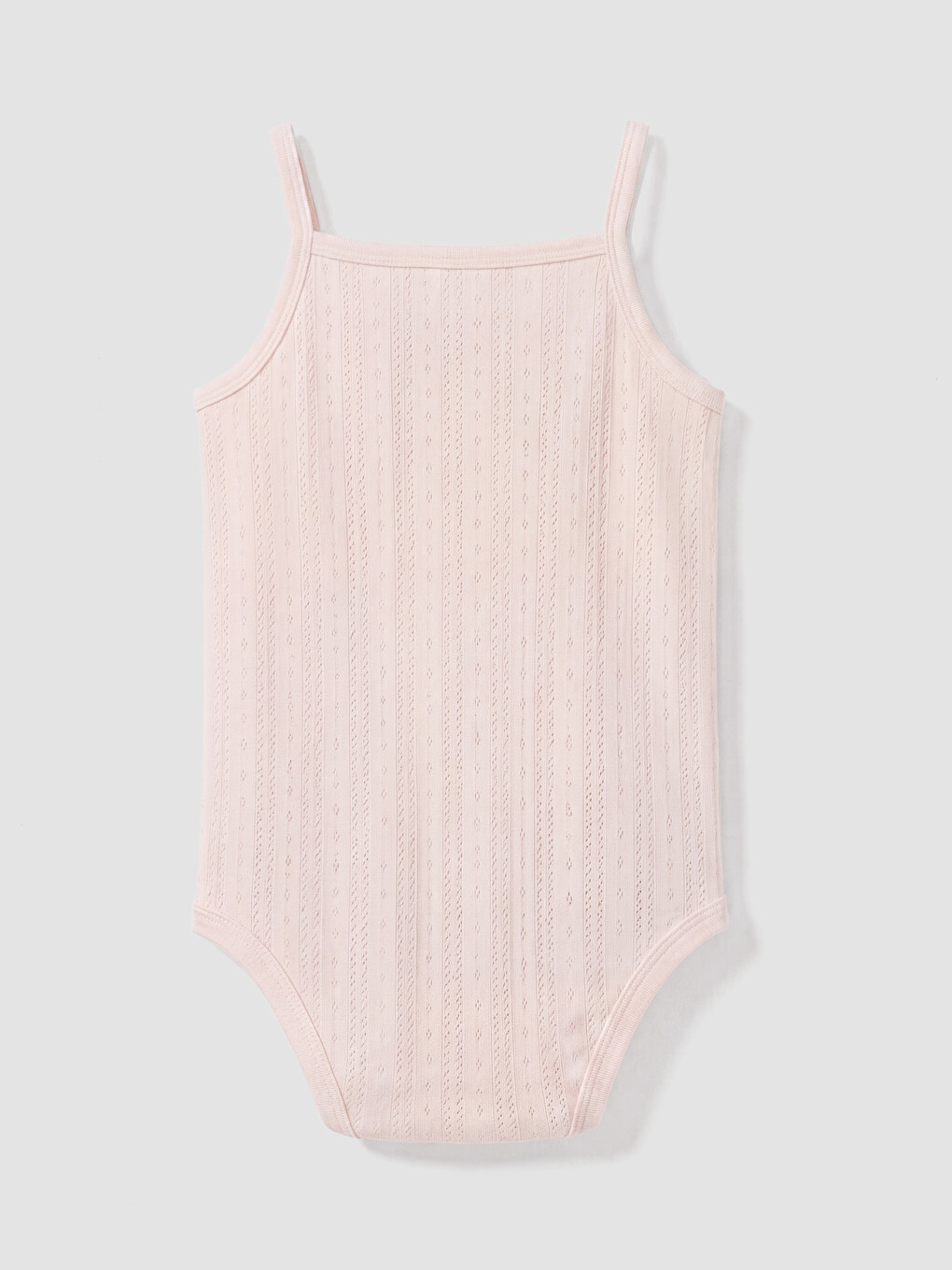 Pembe İp Askılı Kız Bebek Çıtçıtlı Body-1