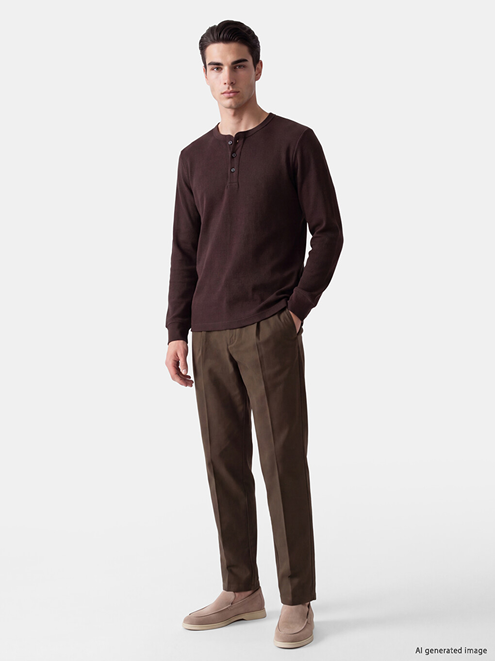 Crew Neck Textured Men's T-shirt-1