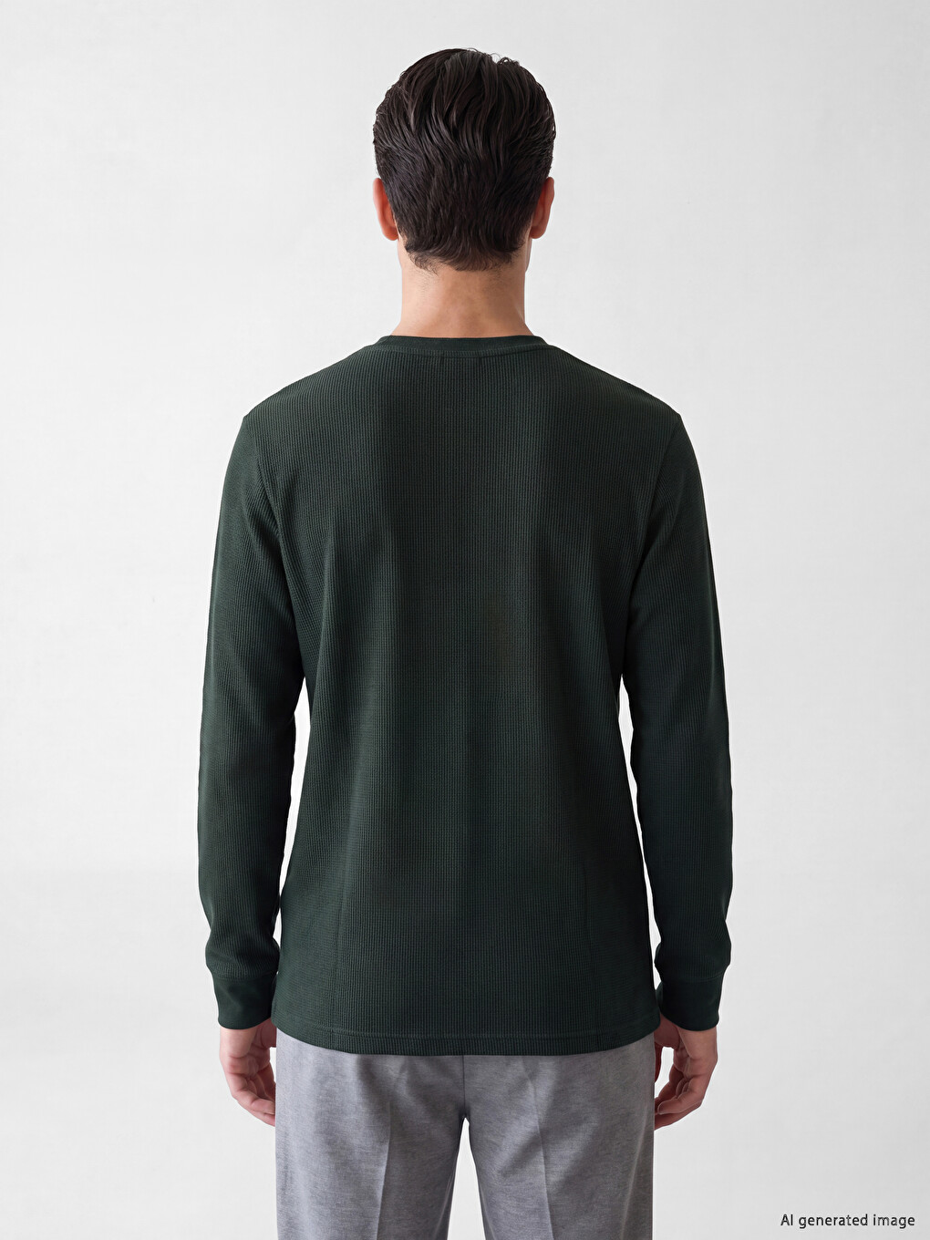 Crew Neck Textured Men's T-shirt-3