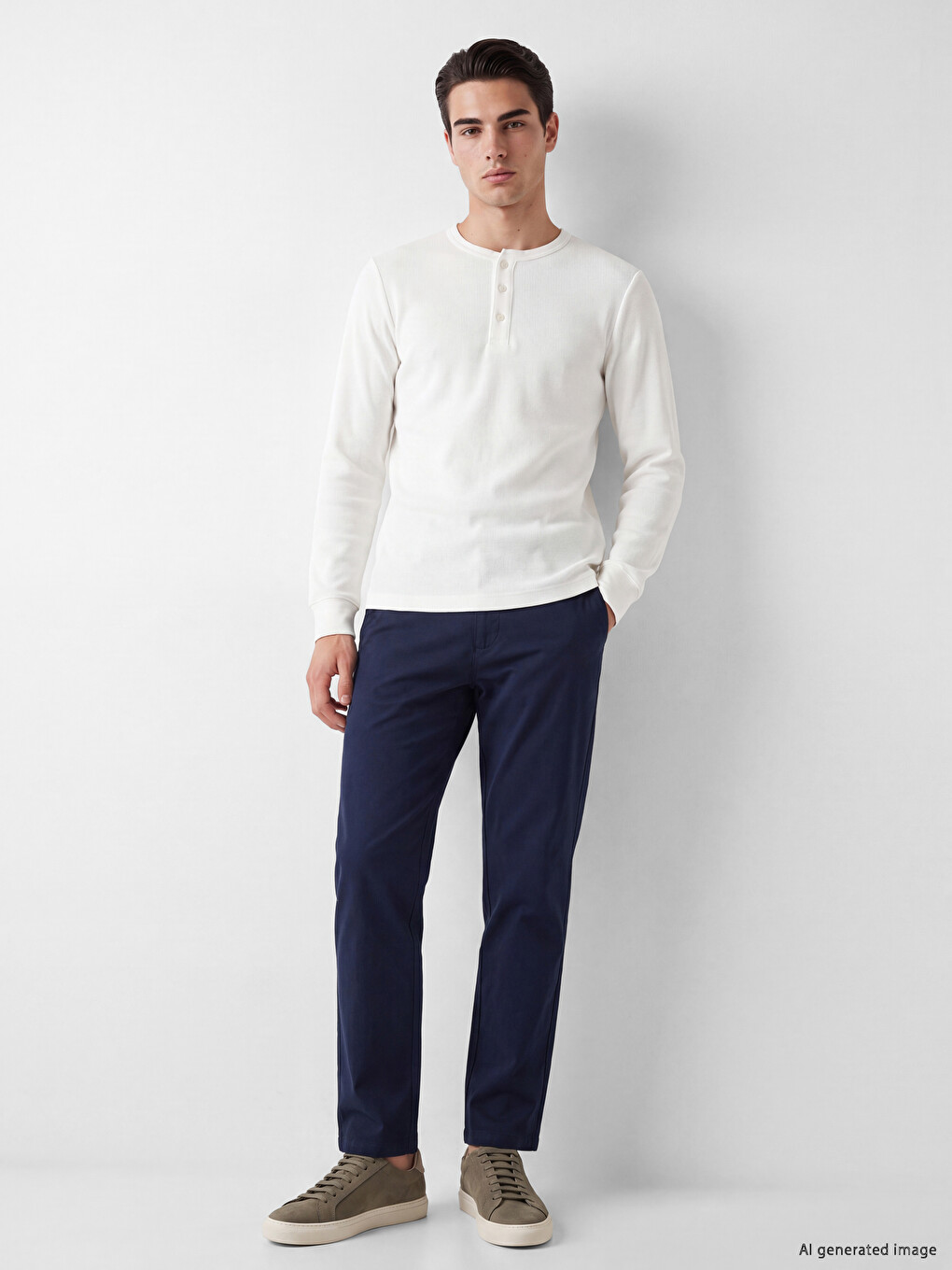 Crew Neck Textured Men's T-shirt-1