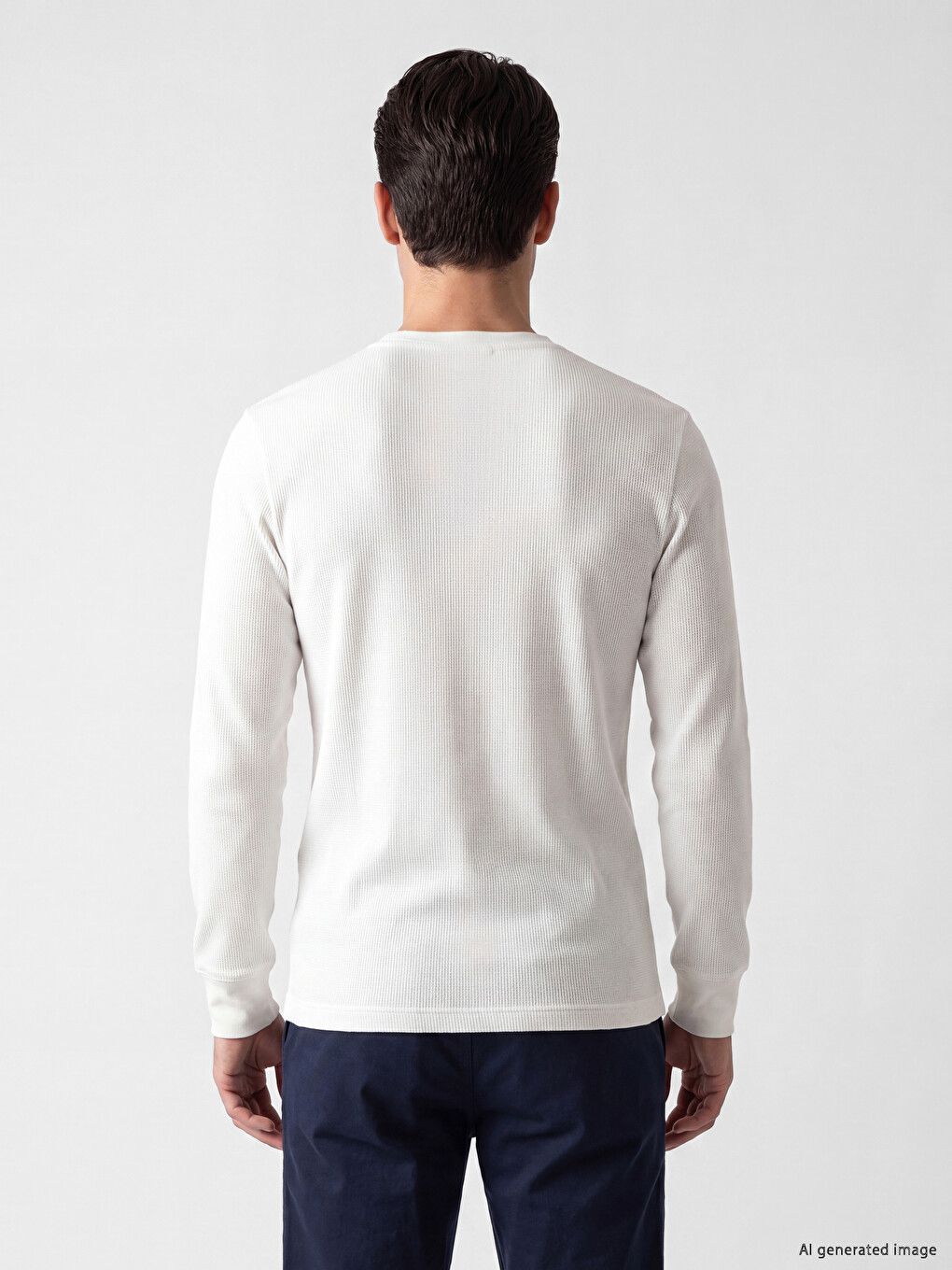 Crew Neck Textured Men's T-shirt-3