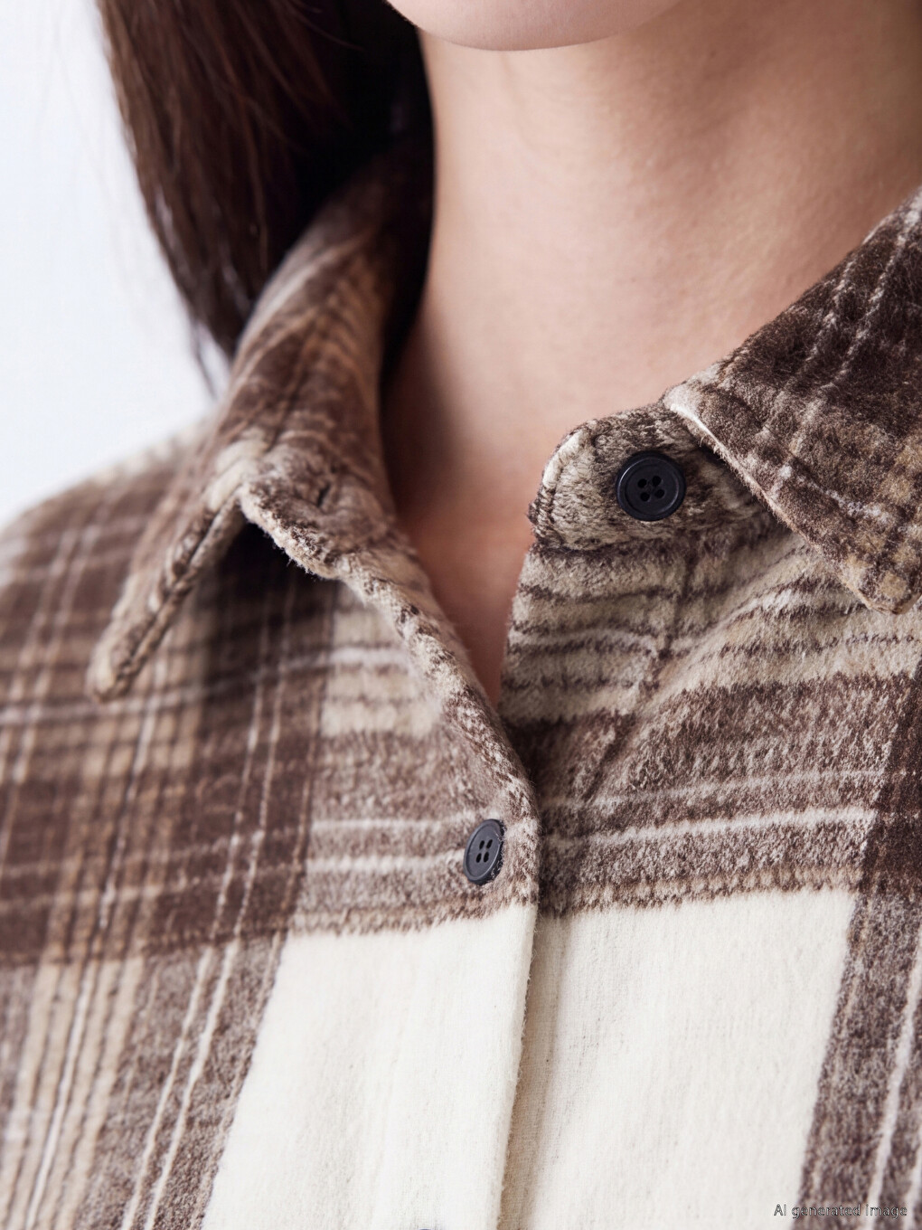Cămașă Lumberjack Oversize Cu Carouri Pentru Femei-2