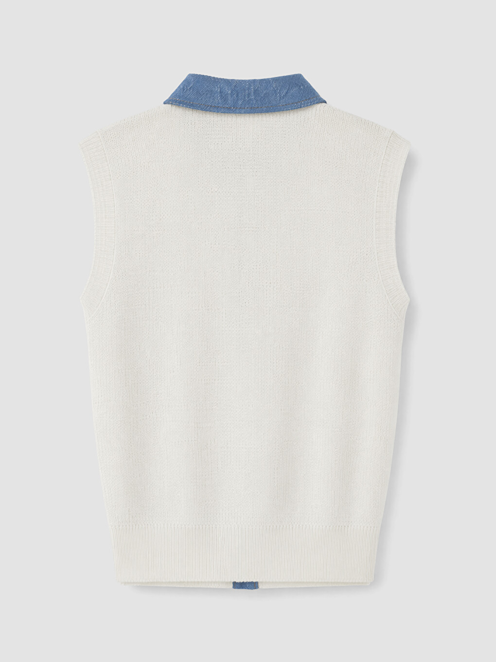 Shirt Collar Women's Knitwear Gilet-6