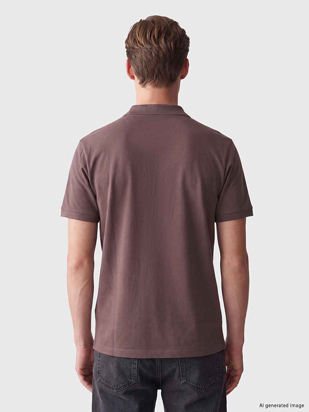 T-shirt Me Jakë Polo Për Burra-3