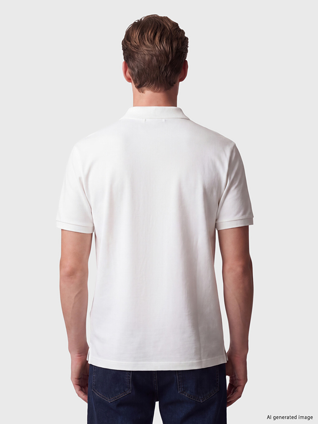 T-shirt Me Jakë Polo Për Burra-3