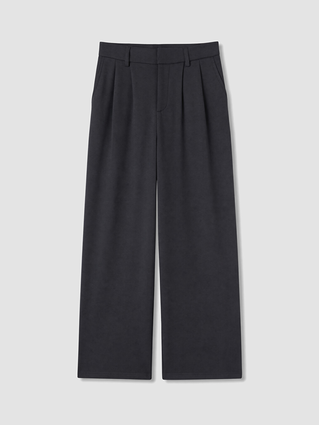 Loose Fit Soft Touch Women's Pleated Trousers-4