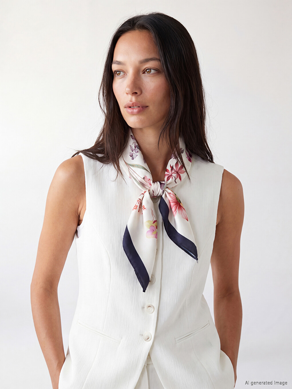 Bandană Pentru Femei Cu Model Floral