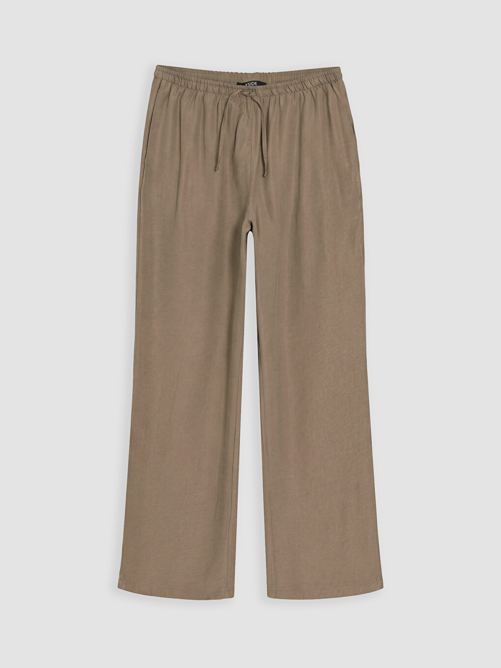 Kahverengi Geniş Paça Relax Fit Kadın Pantolon