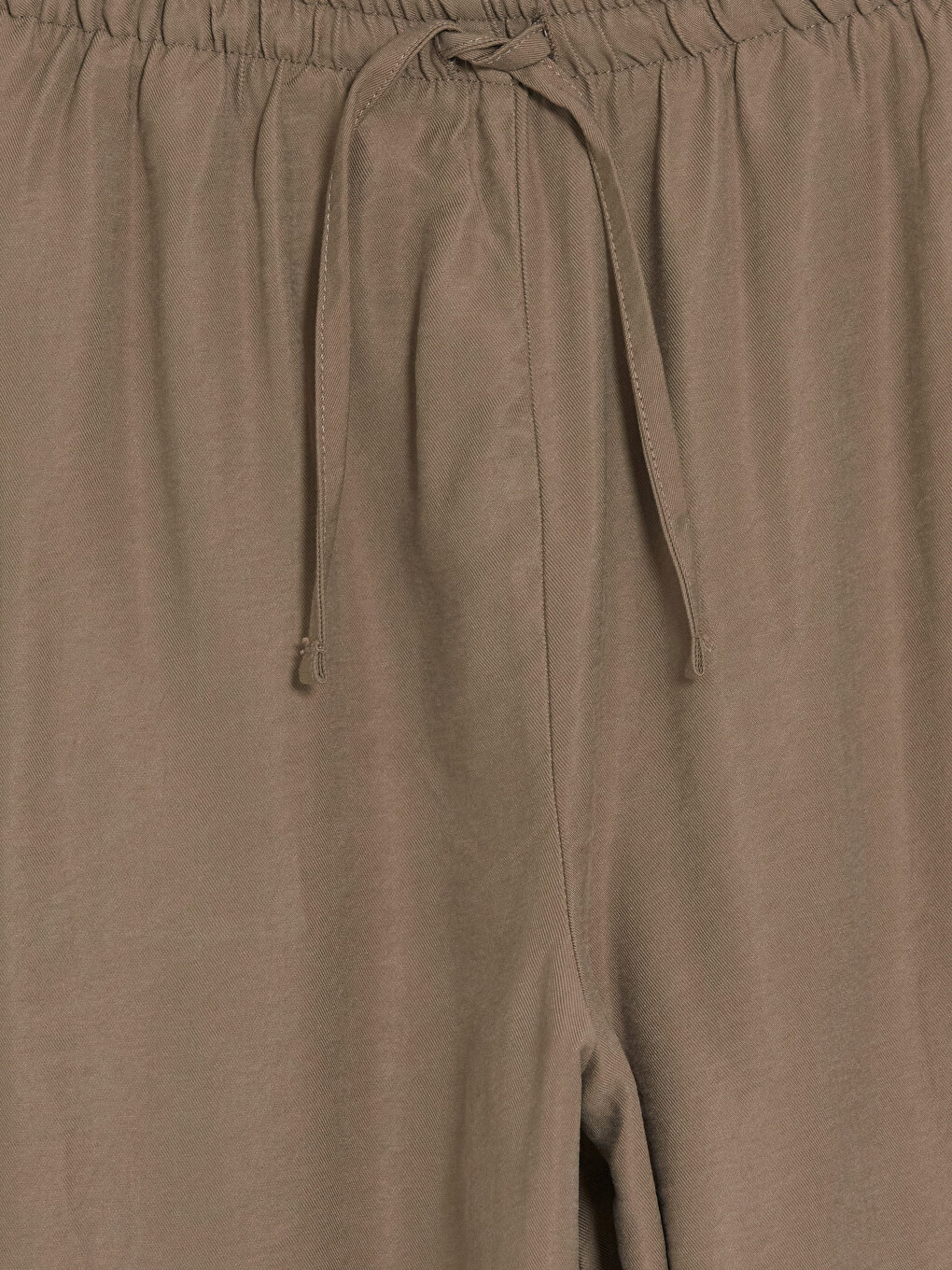 Kahverengi Geniş Paça Relax Fit Kadın Pantolon-1