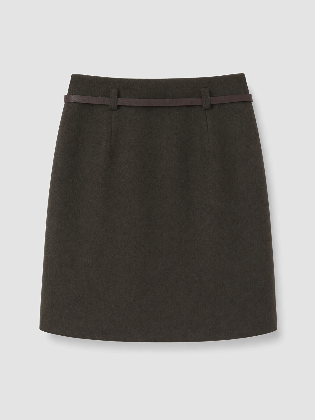 Slim Fit Belted Mini Skirt-5