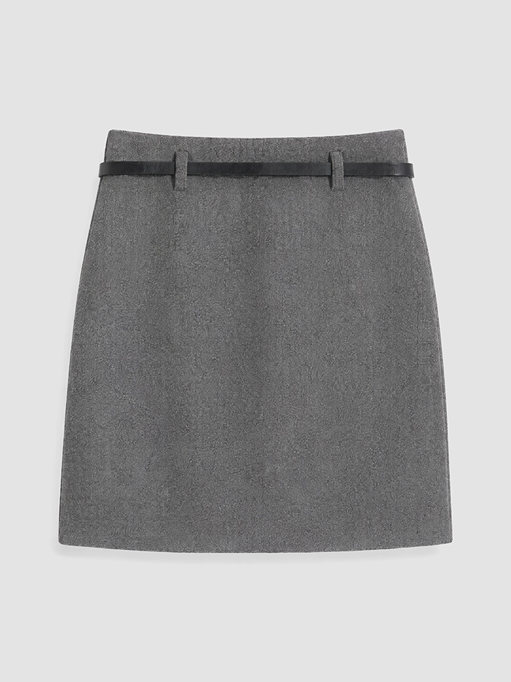 Slim Fit Belted Mini Skirt-5
