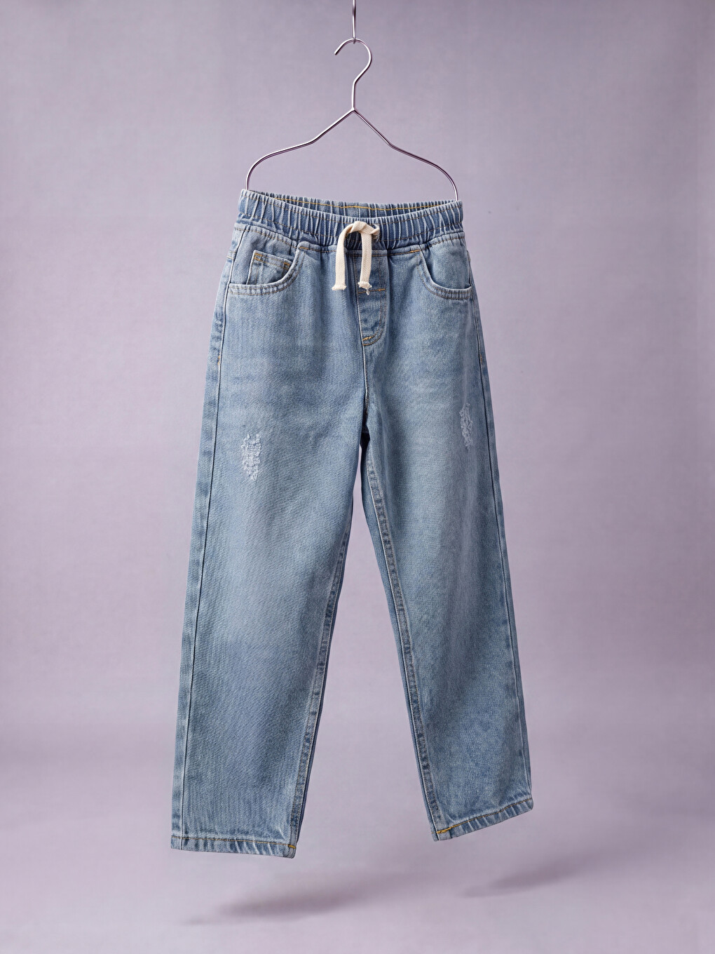 İndigo Baggy Fit Erkek Çocuk Jean Pantolon-1
