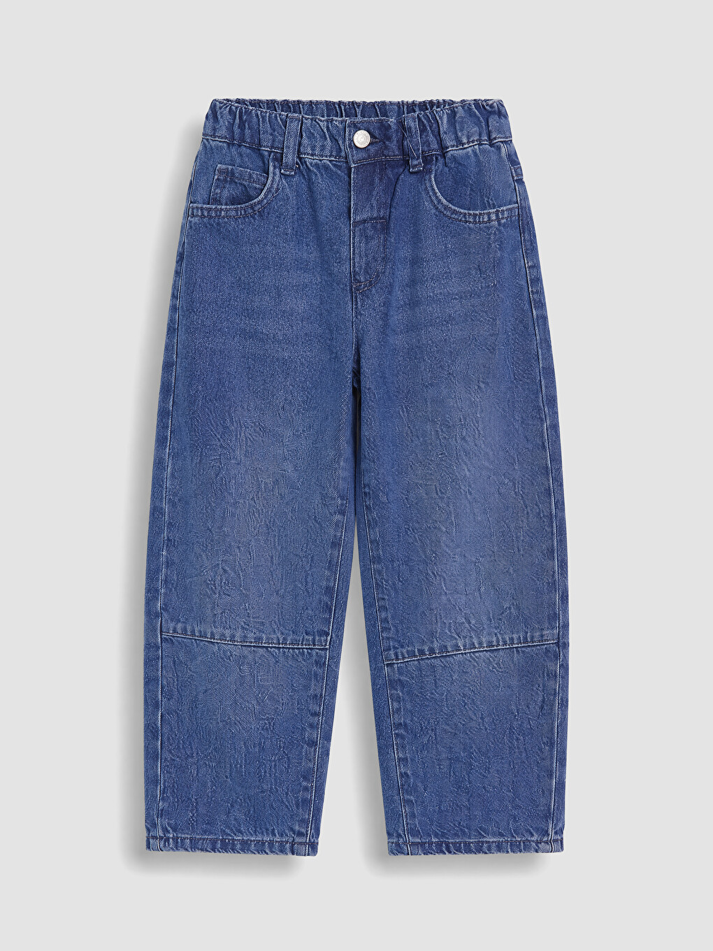 İndigo Barrel Fit Erkek Çocuk Jean Pantolon